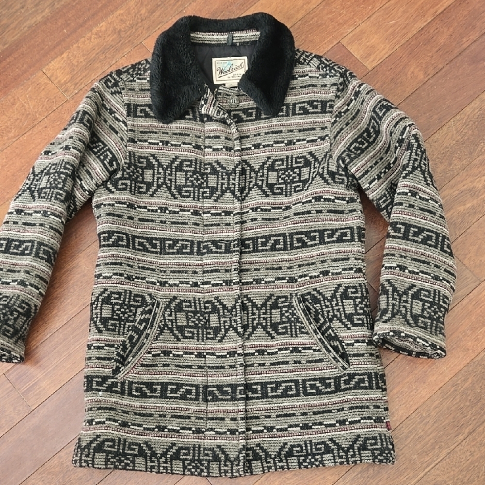 Woolrich Vintage Women's Wool Blanket Coat Medium